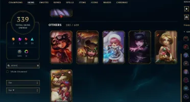 CC 339 SKINS RARAS DE EVENTOS