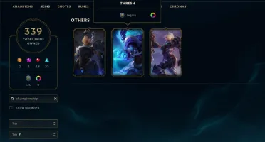 CC 339 SKINS RARAS DE EVENTOS