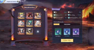 Contas mixer 8 level 70 saint Seiya com 700 gemas no A118