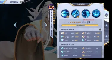 Contas mixer 8 level 70 saint Seiya com 700 gemas no A118