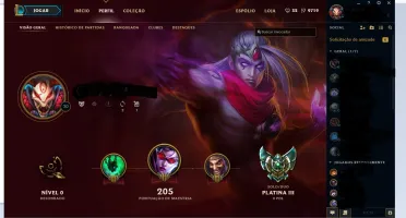 Conta Platina 3, ótimo mmr, pulou do platina 5 para o 3.