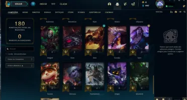 Conta Gold 2 46 champs 5 skins