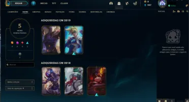 Conta Gold 2 46 champs 5 skins