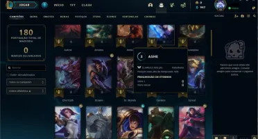 Conta Gold 2 46 champs 5 skins