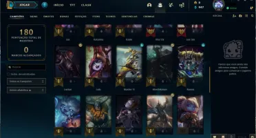 Conta Gold 2 46 champs 5 skins