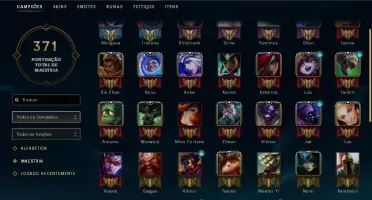 Conta do LoL 84 champs 21 skins, 1 lendaria ,9 legado