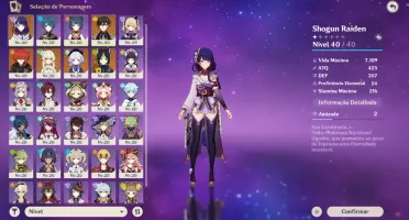 Genshin Impact Ar27-Zhongli-Raiden+31Resina+Banner Garantido