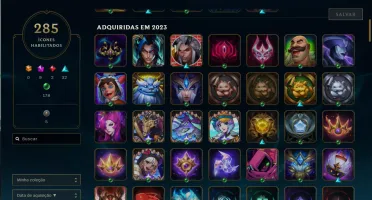 Conta League Of Legends, Platina, Lvl 370, Com 200 Skins
