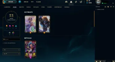 CONTA GOLD 4, 23 skins, 67 campeões