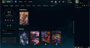 CONTA GOLD 4, 23 skins, 67 campeões