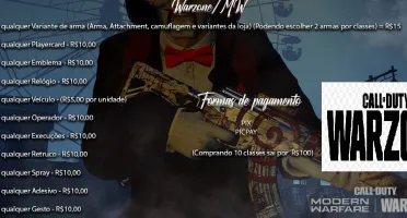 UPGRADE DE CONTAS COD WARZONE UNLOCKALL