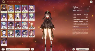 🔴 CONTA GENSHIN NA AR 40, Hutao, Keqing, Qiqi 5⭐ e arma 5 ⭐
