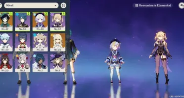Conta genshin com 2 5* (venti+qiqi) rank 30.
