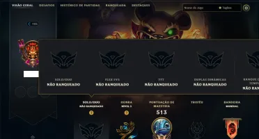 Unranked com 100 Champs e 55 Skins ( MID / JG )