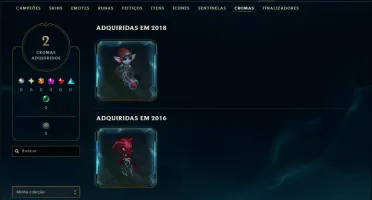Unranked com 100 Champs e 55 Skins ( MID / JG )