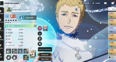 Black Clover  M - Melhor conta mid game - Rei Mago e Noele
