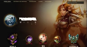 Conta League of Legends PLATINA V nesta season