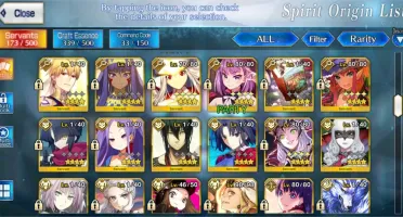 Conta Fate GO 15 SSR e 40+ SR (225 Maça dourada) Lostbelt 3