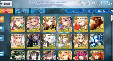 Conta Fate GO 15 SSR e 40+ SR (225 Maça dourada) Lostbelt 3