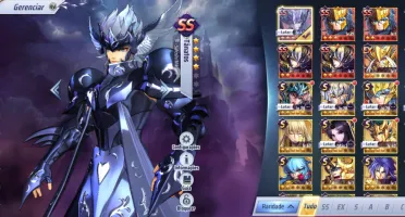 Conta saint seiya awakening com 500+ tiros