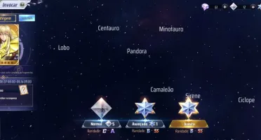 Conta saint seiya awakening com 500+ tiros