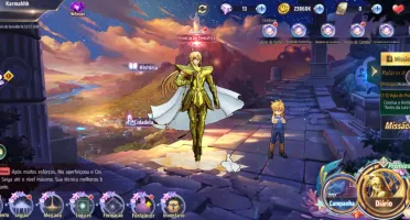 Conta saint seiya awakening com 500+ tiros