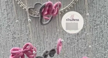 Guirlanda + Móbile Personalizados macramê com Tricotin