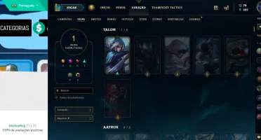 Conta platina - League of Legends