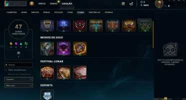 CONTA LEAGUE OF LEGENDS - UNRAKED