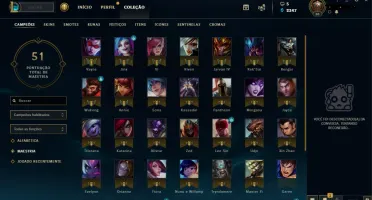CONTA LEAGUE OF LEGENDS - UNRAKED