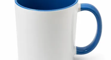 Caneca de Cerâmica com Interior e Alça Coloridos