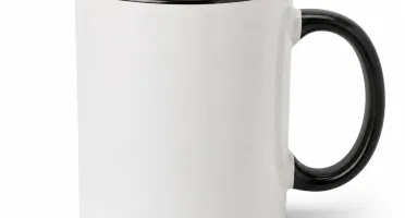 Caneca de Cerâmica com Interior e Alça Coloridos