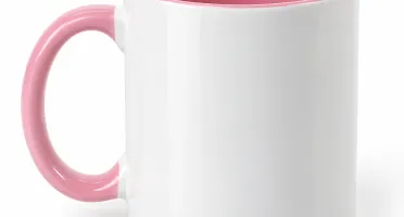 Caneca de Cerâmica com Interior e Alça Coloridos