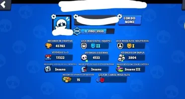 Conta de brawl stars