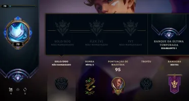 CONTA DIAMANTE 1 SEASON 2020 - ATUALMENTEN UNRANKED 0/0