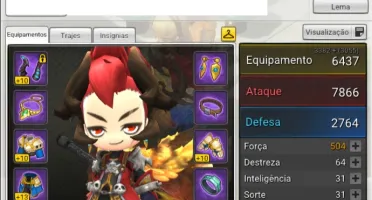 Conta Maple Story 2 - SA - Super Conta (8450 BlueMerets)