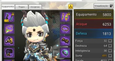 Conta Maple Story 2 - SA - Super Conta (8450 BlueMerets)