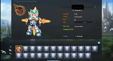 Conta do Grand Chase Classic Personagem Kallia LEV 85
