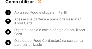 Gift card IFOOD 100,00