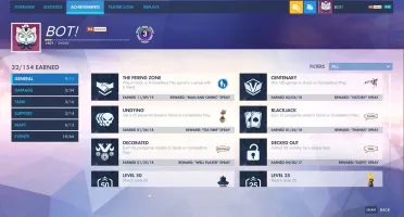 Conta Overwatch - Lv684,112 Items Legendarios,Sem Comp Rank