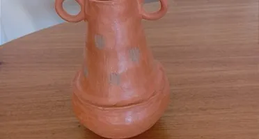 Vaso Terracota em Cerâmica Natural 23cm