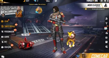 CONTA DE FREE FIRE COM 2 CAMISAS DE MESTRE +SKIN