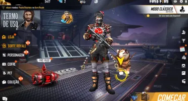 CONTA DE FREE FIRE COM 2 CAMISAS DE MESTRE +SKIN