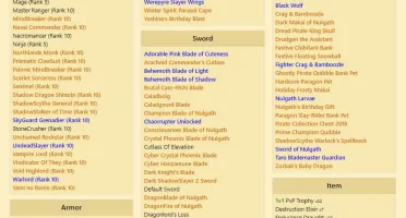 Conta Adventure Quest Worlds(AQW) com vários rares