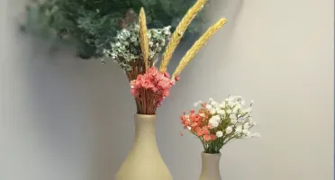 Conjunto de 2 vasos Elegance em cerâmica