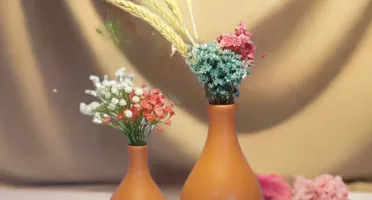 Conjunto de 2 vasos Elegance em cerâmica