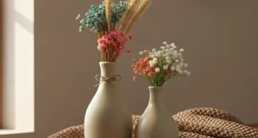 Conjunto de 2 vasos Elegance em cerâmica