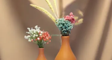 Conjunto de 2 vasos Elegance em cerâmica