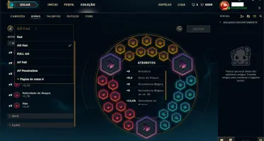 Conta Ouro V com bastante campeões e skins