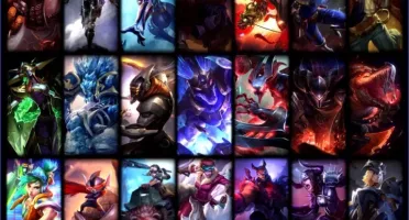 Conta Ouro V com bastante campeões e skins
